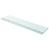 vidaXL Poličky 2 ks panel z priehľadn&eacute;ho skla 100x20 cm
