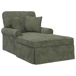 vidaXL Pufa s sukňou s vank&uacute;&scaron;om Zelen&aacute; 157 x 91 x 91 cm ARES