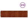vidaXL Obrubn&iacute;k tr&aacute;vnika 10 pcs 25 x 103 cm Poveternostne odoln&aacute; oceľ