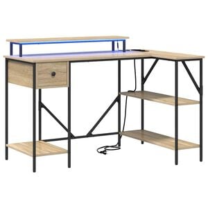 vidaXL St&ocirc;l Sonoma dub 120 x 79 x 86,5 cm Kompozitn&eacute; drevo