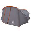 vidaXL Tunelový stan so strechou Šedá a oranžová 318 x 275 x 140 cm