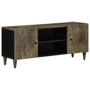 vidaXL TV skrinka svetlosiv&aacute; 105x33,5x46 cm mas&iacute;vne drevo mango