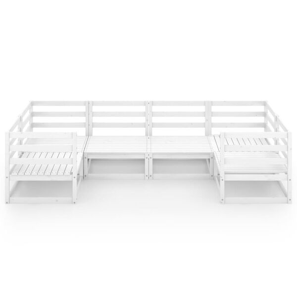 vidaXL 6-dielna z&aacute;hradn&aacute; sedacia s&uacute;prava, borovicov&yacute; mas&iacute;v