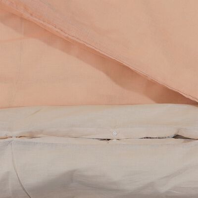 vidaXL Súprava obliečok na paplón ružová 135x200 cm bavlna