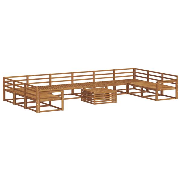 vidaXL Z&aacute;hradn&aacute; s&uacute;prava gaučov 11 pcs Pr&iacute;rodn&aacute; Pevn&eacute; ak&aacute;ciov&eacute; drevo