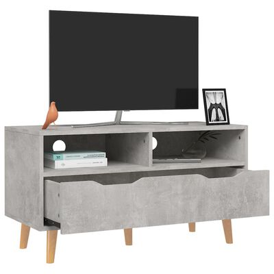 vidaXL TV skrinka, betónovo sivá 90x40x48,5 cm, kompozitné drevo