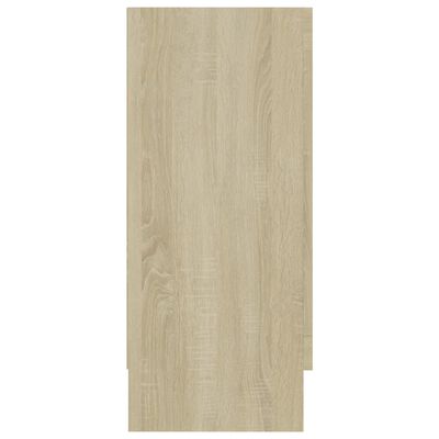 vidaXL Vitrína, dub sonoma 120x30,5x70 cm, kompozitné drevo