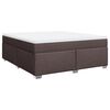 vidaXL Boxspring posteľ s matracom tmavohned&aacute; 180x200 cm l&aacute;tka