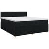 vidaXL Posteľ boxspring s matracom Čierna 160 x 200 cm L&aacute;tka