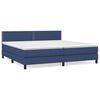 vidaXL Boxspring posteľ s matracom modr&aacute; 200x200 cm l&aacute;tka