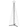 vidaXL Vianočný stromček, kužeľ, farebný 200 LED 70x180 cm