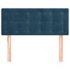vidaXL Čelo postele tmavomodr&eacute; 90x5x78/88 cm zamat