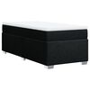 vidaXL Posteľn&yacute; r&aacute;m boxspring s matracom čierny 80x200 cm l&aacute;tka