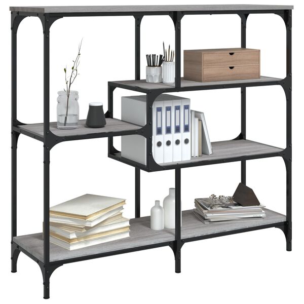 vidaXL Konzolový stolík sivý sonoma 103x32x95 cm kompozitné drevo