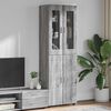 vidaXL Highboard FLORIN Siv&yacute; Sonoma 60 x 35 x 182 cm Kompozitn&eacute; drevo