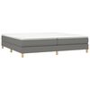vidaXL Boxspring posteľ s matracom tmavosivá 200x200 cm látka