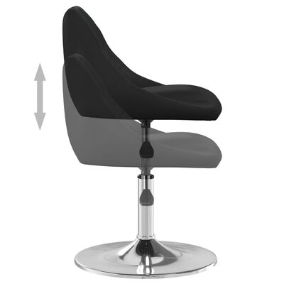 vidaXL Jedálenská stolička čierna umelá koža