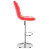 vidaXL Barová stolička, červená, umelá koža