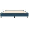 vidaXL Posteľn&yacute; r&aacute;m boxsping bez matracom tmavomodr&yacute; 160x210 cm zamat