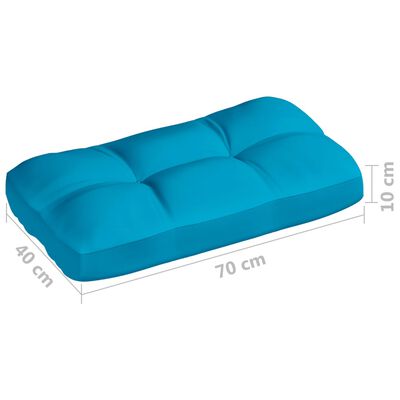 vidaXL Podložky na paletovú sedačku 7 ks modré