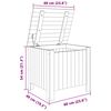 vidaXL Úložný box s vekom RANA 60x49x54 cm borovicový masív