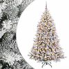 vidaXL Umel&yacute; vianočn&yacute; stromček s guľami 180 cm 300 LED Tepl&aacute; biela