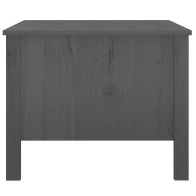 vidaXL Konferenčný stolík sivý 100x50x40 cm borovicový masív