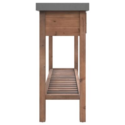 vidaXL Konzolový stolík 110x35x80 cm z masívneho jedľového dreva