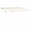 vidaXL Automatická zaťahovacia markíza 400x350 cm krémová