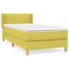 vidaXL Posteľn&yacute; r&aacute;m boxspring s matracom zelen&yacute; 90x200 cm l&aacute;tka