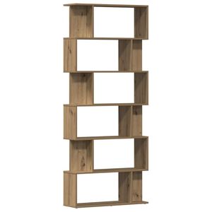 vidaXL knižnica Dub Artisan 80x24x192 cm Drevo