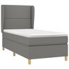 vidaXL Boxspring posteľ s matracom tmavosiv&aacute; 100x200 cm l&aacute;tka