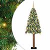 vidaXL &Uacute;zky vianočn&yacute; stromček s 300 LED-i so stojanom Zelen&aacute; 180 cm
