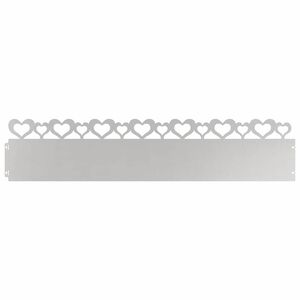 vidaXL Obrubn&iacute;ky tr&aacute;vnika 10 ks 103 x 0,05 x 22 cm Nehrdzavej&uacute;ca oceľ