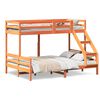 vidaXL Poschodov&aacute; posteľ 80x200/140x200 cm voskovohned&aacute; mas&iacute;v.borovica