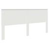 vidaXL Zadn&eacute; čelo s čelnou doskou Biela 200 cm Kompozitn&eacute; drevo