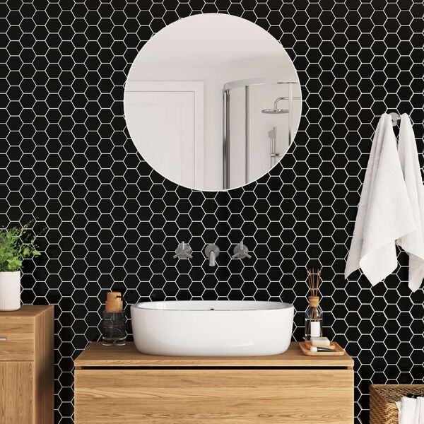 vidaXL Hexag&oacute;nov&aacute; dlažba 10 pcs Siv&aacute; 30 x 30 cm Polyuret&aacute;n a PET