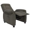 vidaXL Skl&aacute;pacie kreslo tmavosiv&eacute; mikrovl&aacute;knov&aacute; tkanina