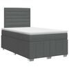 vidaXL Posteľ boxspring s matracom Tmavosiv&aacute; 120 x 200 cm L&aacute;tka