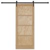 vidaXL Posuvné dvere ORKDAL Hnedá 83 x 202 cm Borovicový masív