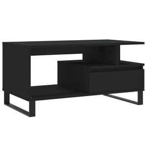 vidaXL Konferenčn&yacute; stol&iacute;k čierny 90x49x45 cm spracovan&eacute; drevo