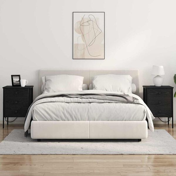 vidaXL Nočn&yacute; stol&iacute;k Čierny dub 42 x 41 x 61 cm Kompozitn&eacute; drevo