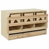 vidaXL Hniezdo pre sliepky 3 priehradky 96x40x45 cm borovicov&eacute; drevo