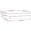 vidaXL Boxspring posteľ s matracom tmavohned&aacute; 180x200 cm l&aacute;tka