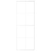 vidaXL Posuvn&eacute; dvere nepriehľadn&eacute; ESG sklo a hlin&iacute;k 76x205 cm biele