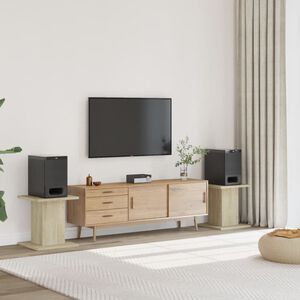 vidaXL Stojany na reproduktor 2ks dub sonoma 30x30x40 cm kompoz. drevo