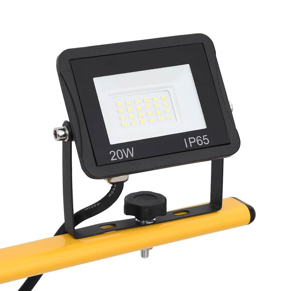 vidaXL LED reflektor so statívom 2x20 W studené biele svetlo