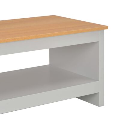 vidaXL Konferenčný stolík sivý 105x47x42 cm
