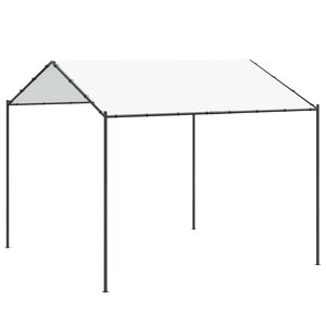 vidaXL Alt&aacute;nok 4 x 4 x 2,6 m Biela Oceľ a polyester 180 gsm