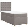 vidaXL Boxspring posteľ s matracom sivohned&yacute; 100x200 cm l&aacute;tka